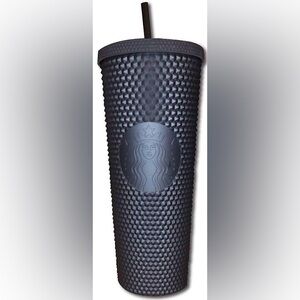 Matte black studded Starbucks large tumbler